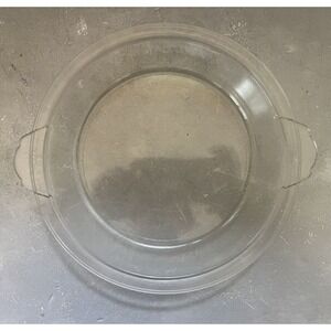 Vintage Pyrex Clear Glass Lid 684C Replacement Lid Scalloped Edges *